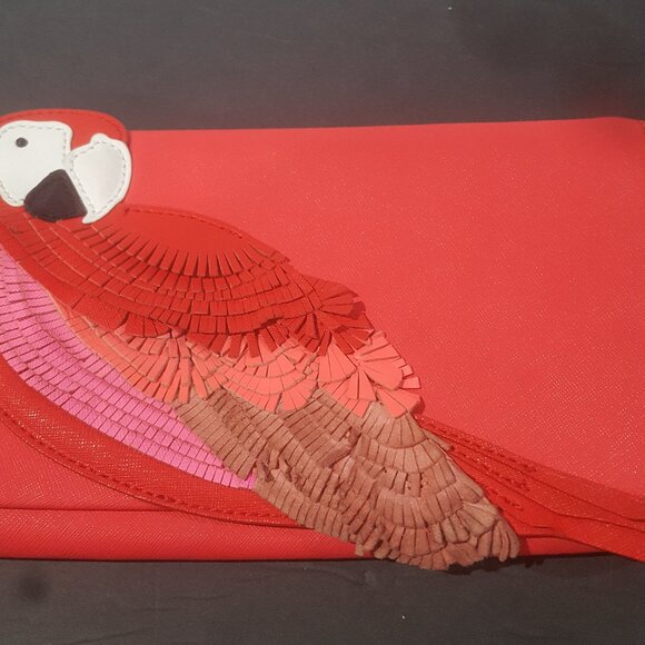 Kate Spade Macaw Parrot Red Sling Purse - Picture 5 of 6